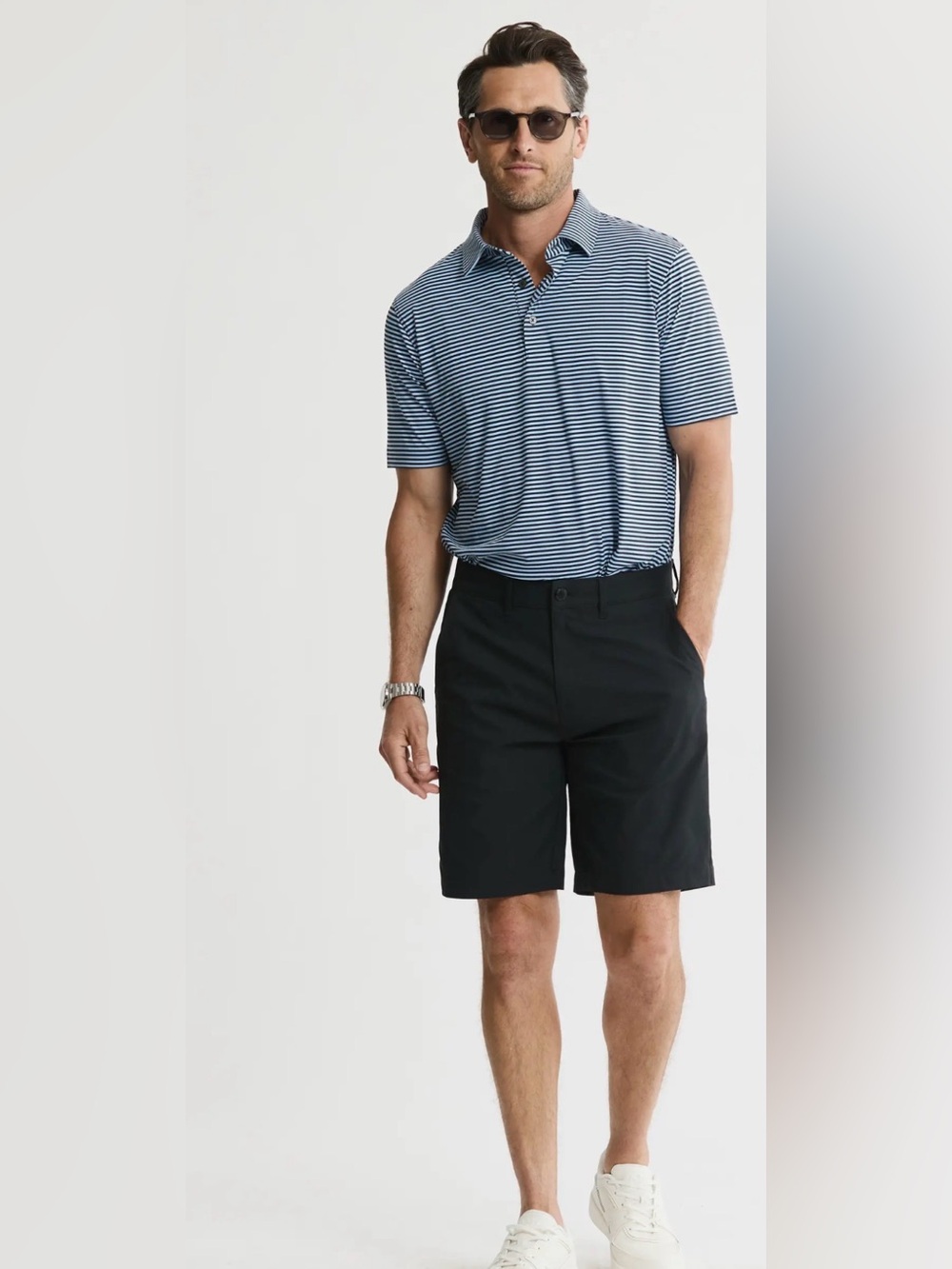 Jachs Navy Blue Men's Performance Shorts